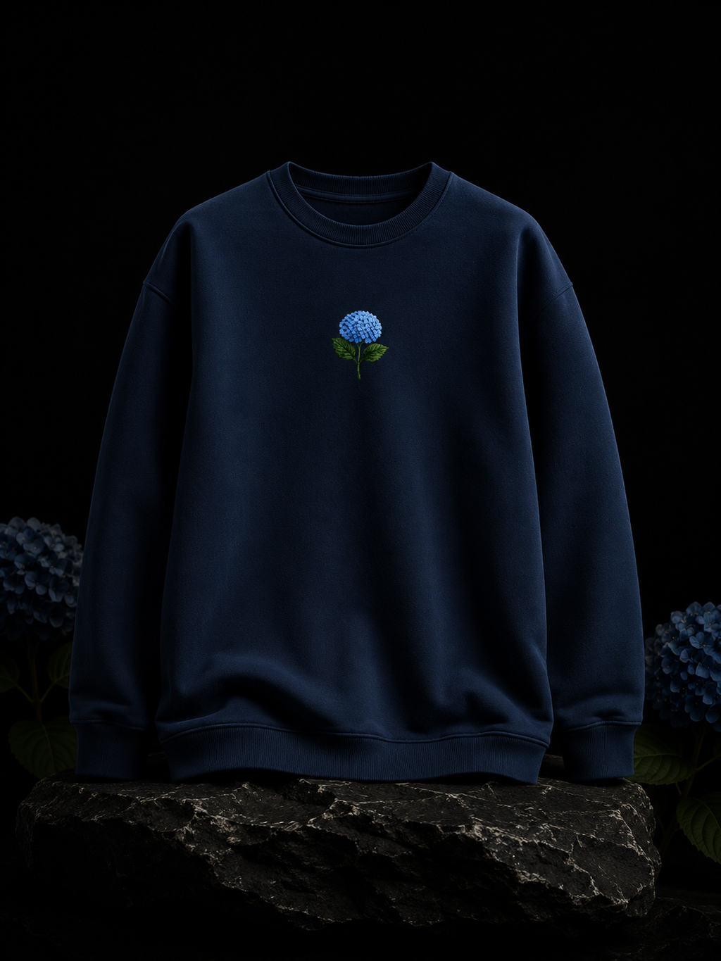Hydrangea Oversized Crewneck