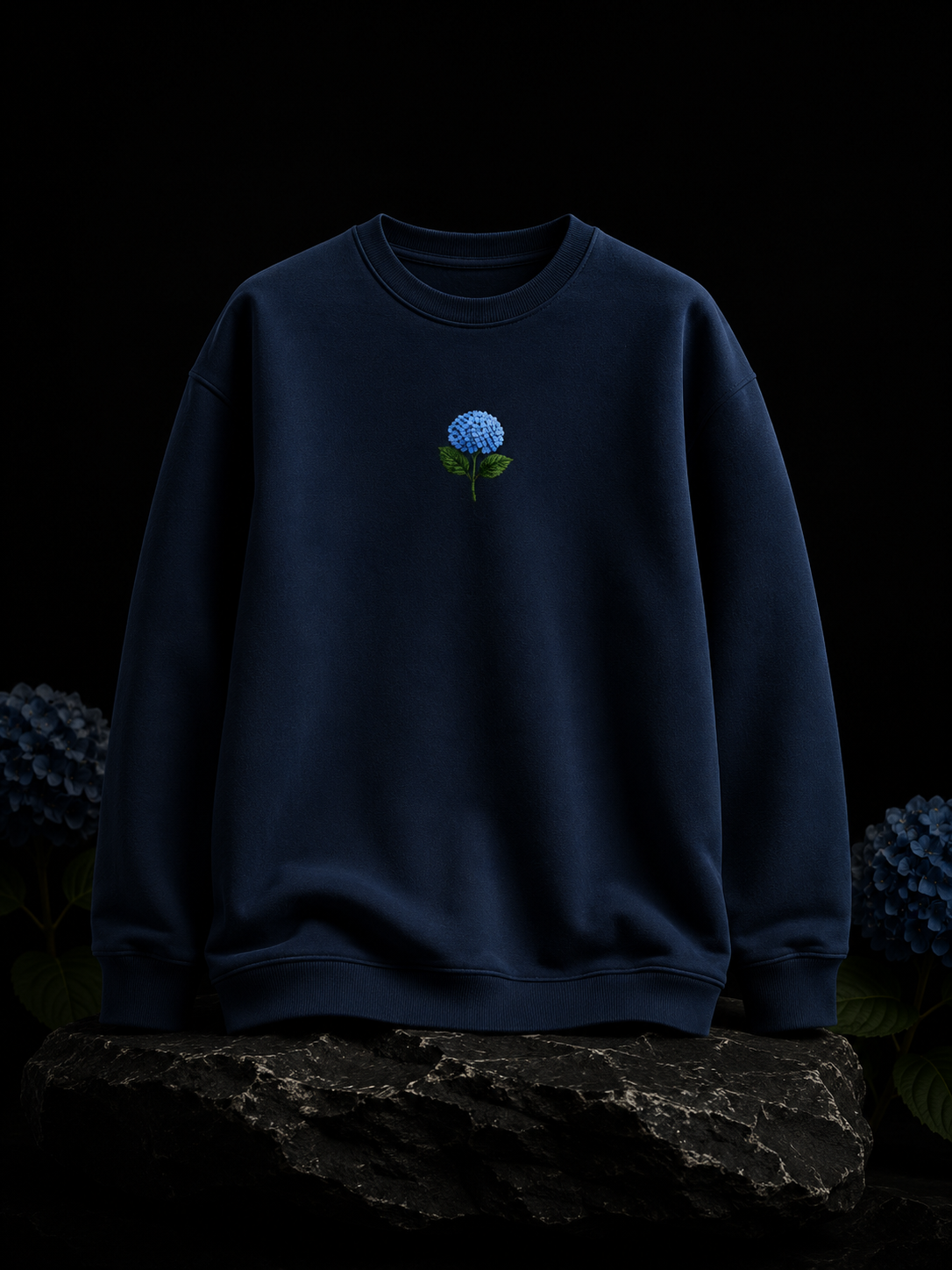 Hydrangea Oversized Crewneck