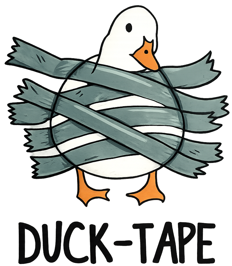 Duct tape duck illustration
