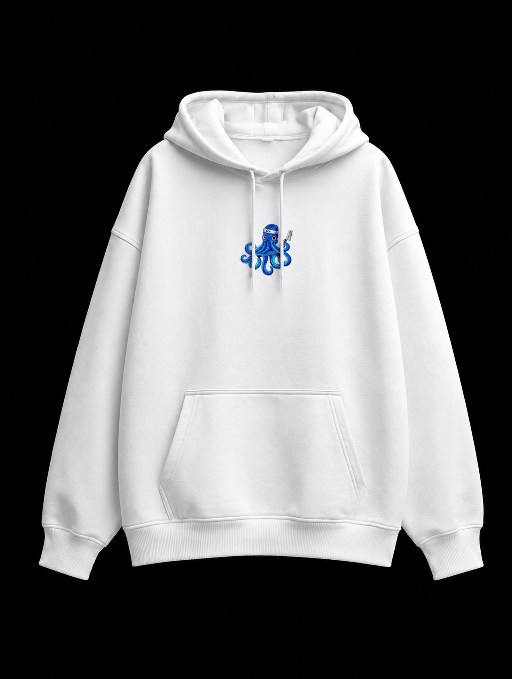 Octopus chef with a knife Oversized Hoodie